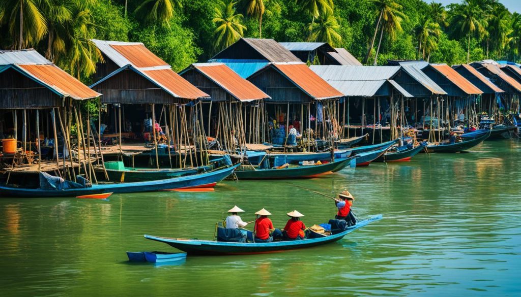 Kompong Khleang floating village